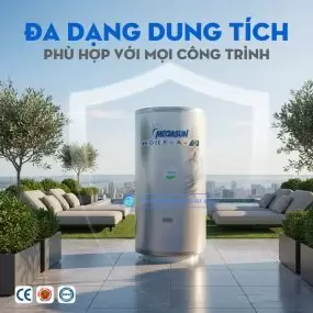 Bồn bảo ôn 500L Megasun MGS-500-CHWT-V-G – Giải pháp lưu trữ nước nóng hiệu quả, bền bỉ và tiết kiệm năng lượng