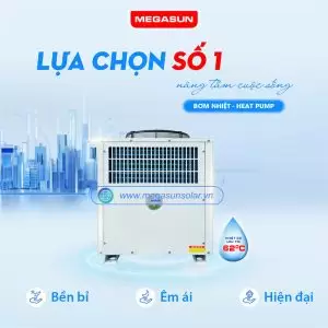 Nước nóng trung tâm gia đình Megasun MGS-1HP-250L
