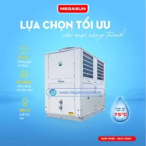 Máy nước nóng năng lượng không khí Megasun MGS-10HP-6000L sản xuất theo tiêu chuẩn Công nghệ Mỹ hiện đại