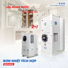 Máy nước nóng bơm nhiệt Megasun bình tích hợp MGS-3.5-150