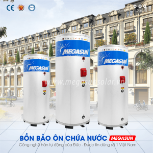Bồn nước nóng bảo ôn MEGASUN-BBO-300-CAD là bồn chịu được áp lực cao, giữ nhiệt tới 72 giờ.