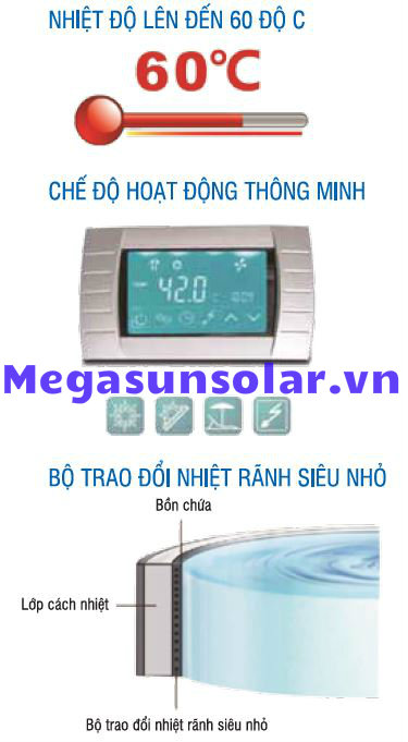 bộ điều khiển máy nước nóng bơm nhiệt bình tích hợp