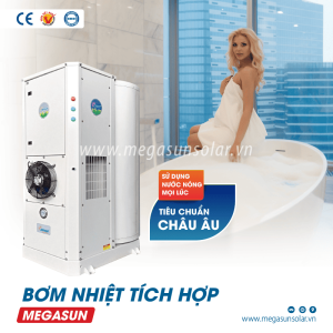 Máy bơm nhiệt cho gia đình bình tích hợp Megasun MGS-2.5-300
