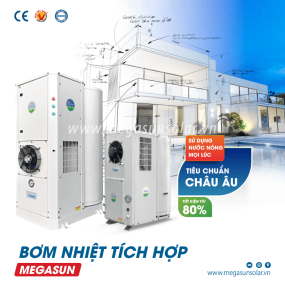 Máy nước nóng bơm nhiệt heat pump cho gia đình Megasun MGS-2.5-300