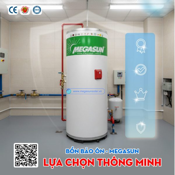 Bình inox bảo ôn 400L Megasun BBO-400-KCA