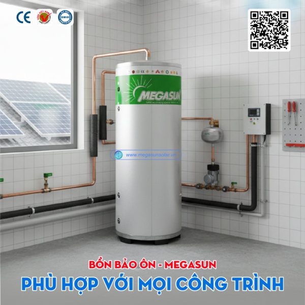 Bồn bảo ôn 400L Megasun BBO-400-KCA