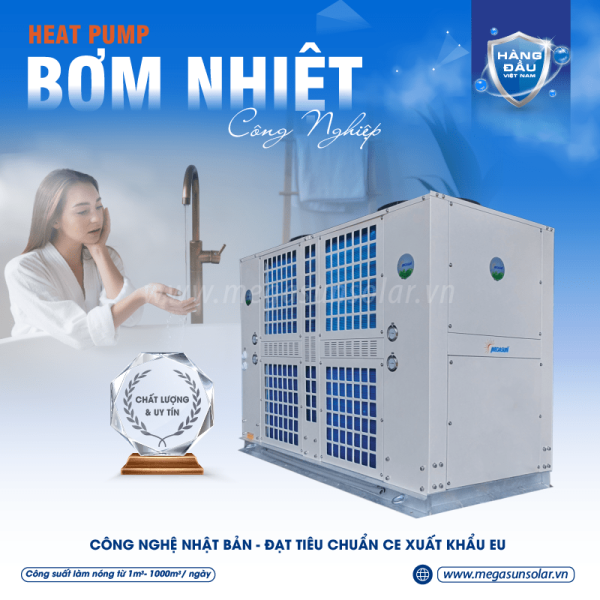 Bơm nhiệt heat pump công nghiệp MGS-15HP MEGASUN