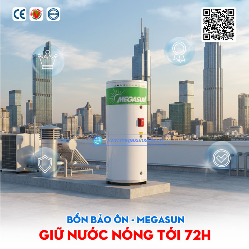 Bồn chứa nước nóng 200 lít Megasun BBO-200-KCA-D