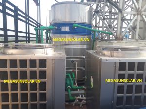 Hệ nước nóng trung tâm bơm nhiệt heat pump Megasun MGS-6HP