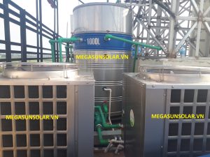 Hệ nước nóng trung tâm bơm nhiệt heat pump Megasun MGS-6HP