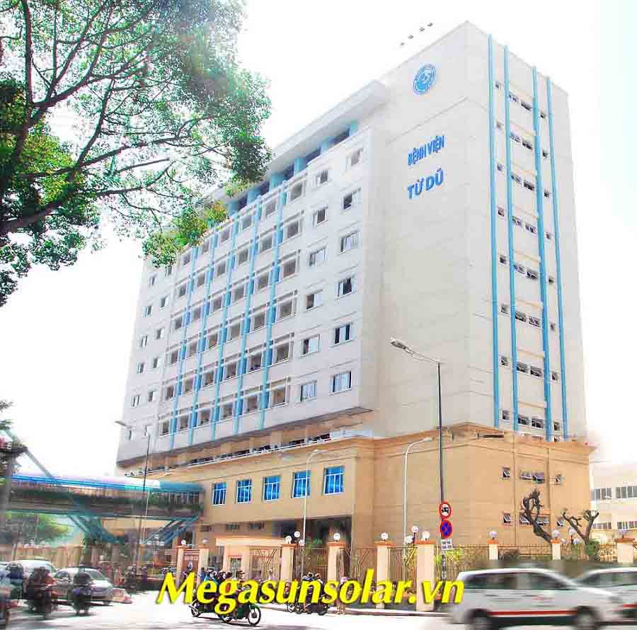 Bệnh viện Từ Dũ - TP. HCM : Công suất nước nóng NLMT 12000 lít