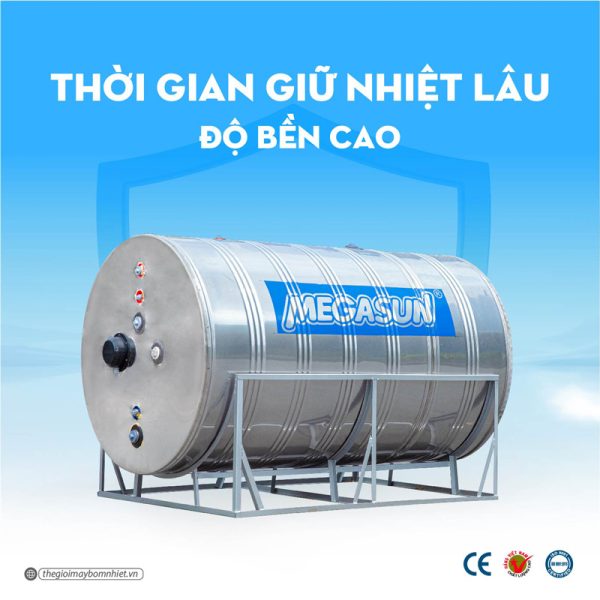 Bình nước nóng giữ nhiệt 2000 Lít Megasun BBO-2000-KCA-D