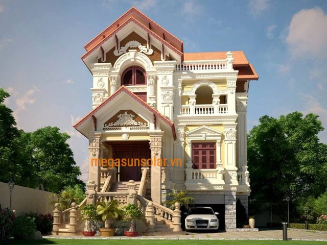 Máy bơm nhiệt megasun tsij biệt thự Lê Hồng phong