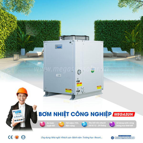 Hệ thống nước nóng bơm nhiệt Heat Pump MEGASUN MGS-8HP