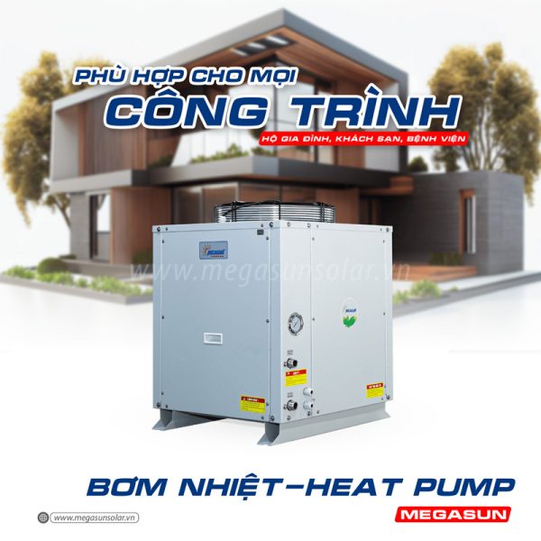 Máy bơm nhiệt cho gia đình Megasun MGS-1.5HP-200L