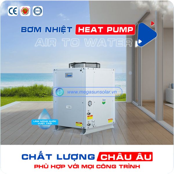 Máy nước nóng bơm nhiệt gia đình Megasun MGS-1HP-200L