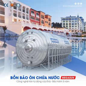Bình nước nóng công nghiệp 10.000 Lít Megasun BBO-10000-KCA (10m3)