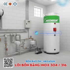 Bồn bảo ôn không chịu áp 400 Lít Megasun BBO-400-KCA