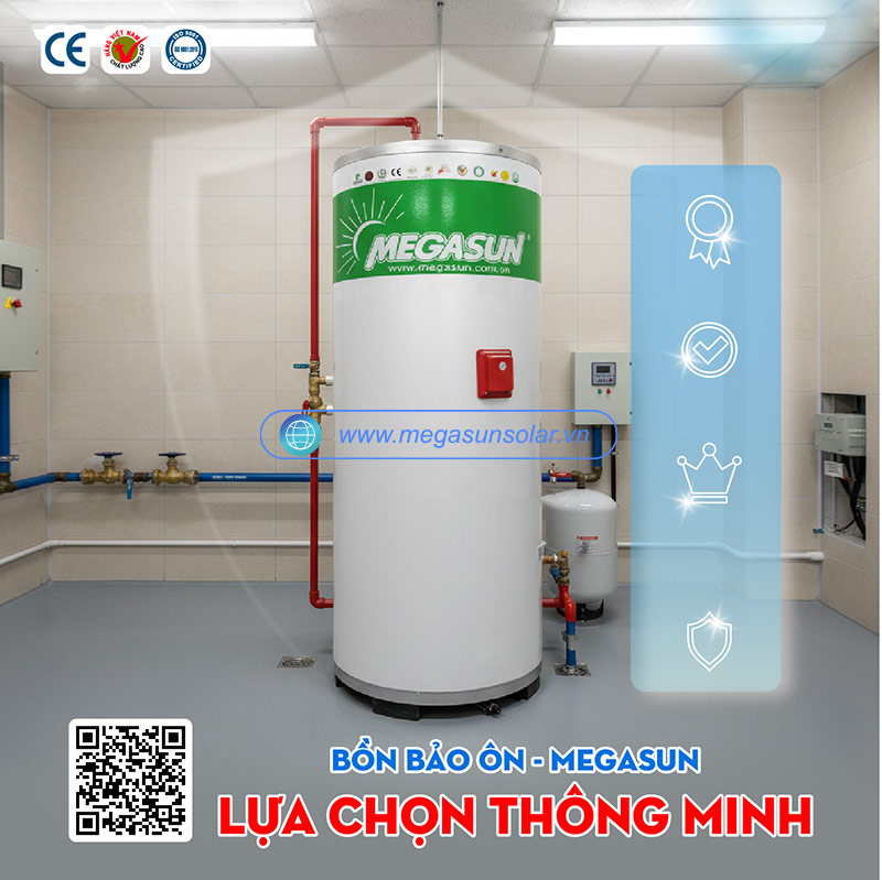 Bồn inox giữ nhiệt 400L Megasun BBO-400-KCA