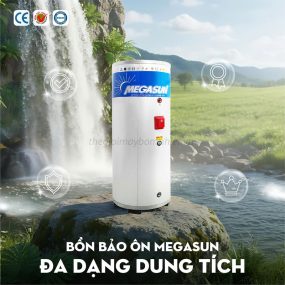 Bồn bảo ôn nước nóng chịu áp 500L Megasun BBO-500-CA đạt tiêu chuẩn xuất khẩu vào Châu Âu