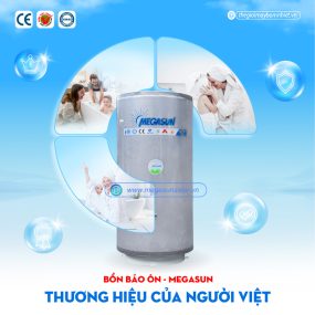 Bồn giữ nhiệt bảo ôn 400L Megasun BBO-400-CA bảo hành 5 năm, độ bền tới 40 năm