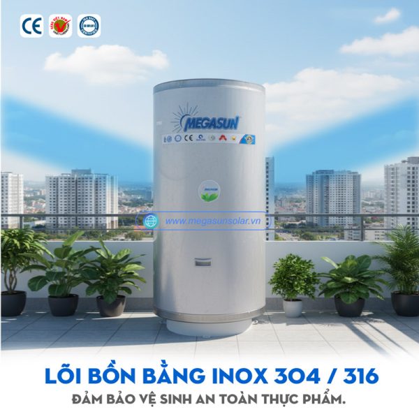 Bình bảo ôn Megasun BBO-150-CA có độ bền cao, chống ăn mòn cực tốt