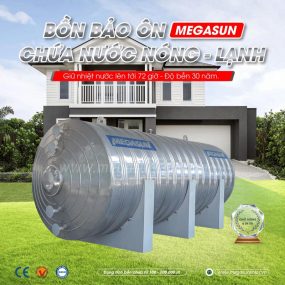 Bình nước nóng bảo ôn Megasun BBO-20000-KCA bền đẹp, giữ nhiệt lên đến 72 giờ