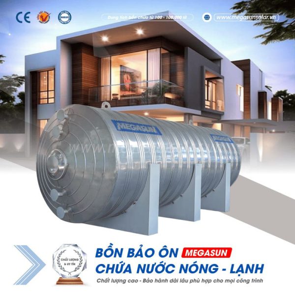 Bồn nước inox bảo ôn 1000 Lít Megasun BBO-1000-CA