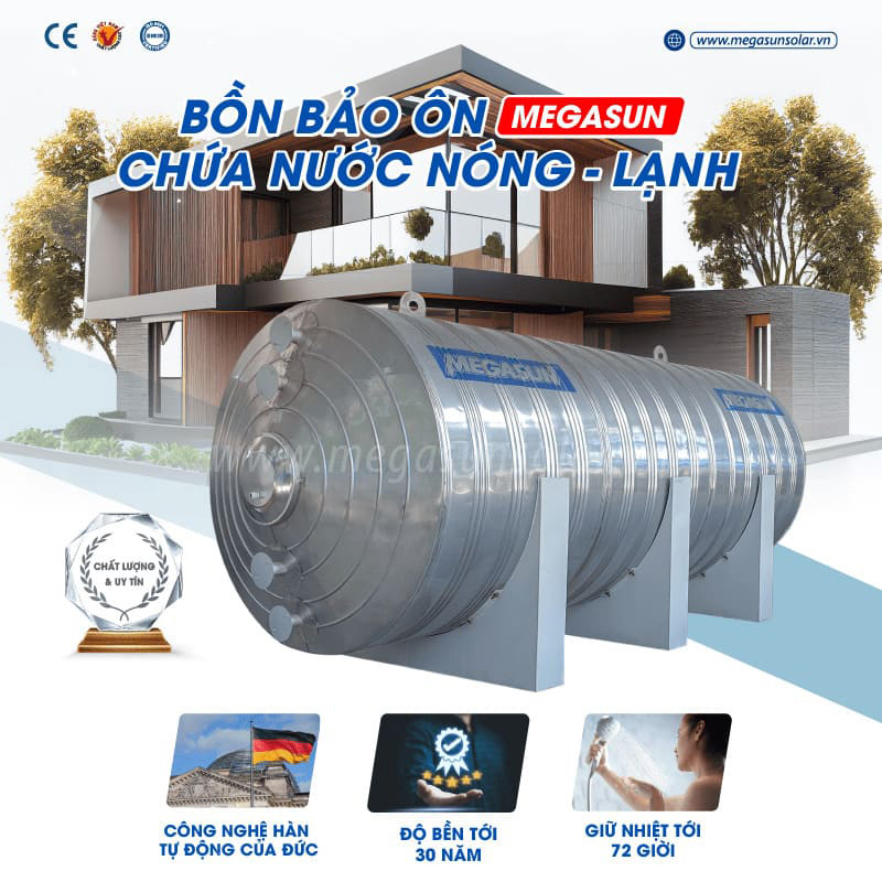 Ưu điểm bồn bảo ôn 10000L Megasun