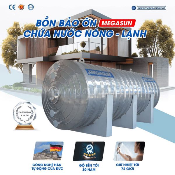 Lợi ích khi sử dụng bồn bảo ôn chịu áp 1000L Megasun