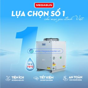 Hệ thống Heat pump hot water system Megasun MGS-5HP-2500L