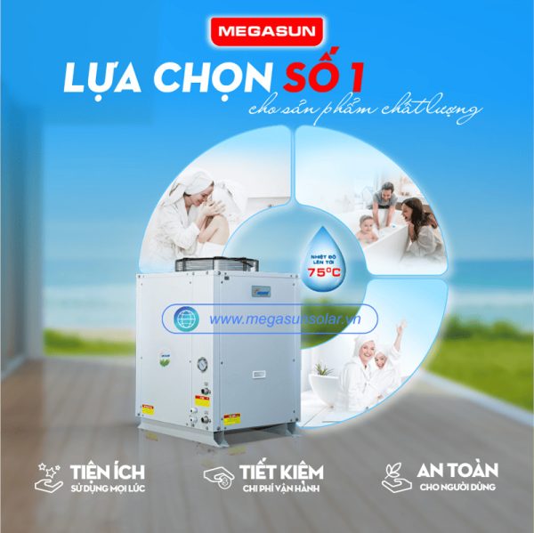 Máy bơm nhiệt Heat pump water heater Megasun MGS-6HP-2500L