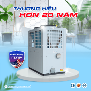 Máy làm nóng nước bằng bơm nhiệt heat pump Megasun MGS-25HP.