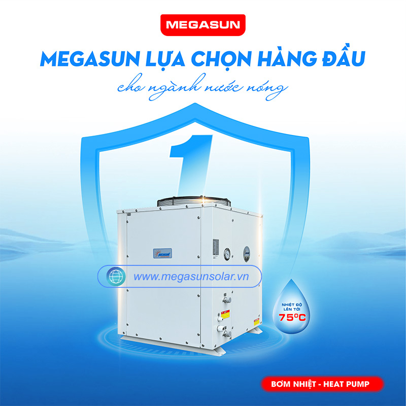 Bơm nhiệt nước nóng Megasun MGS-3HP-1500L