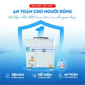 Bơm nhiệt nước nóng Megasun MGS-3HP-1500L đạt tiêu chuẩn xuất khẩu vào thị trường Châu Âu CE