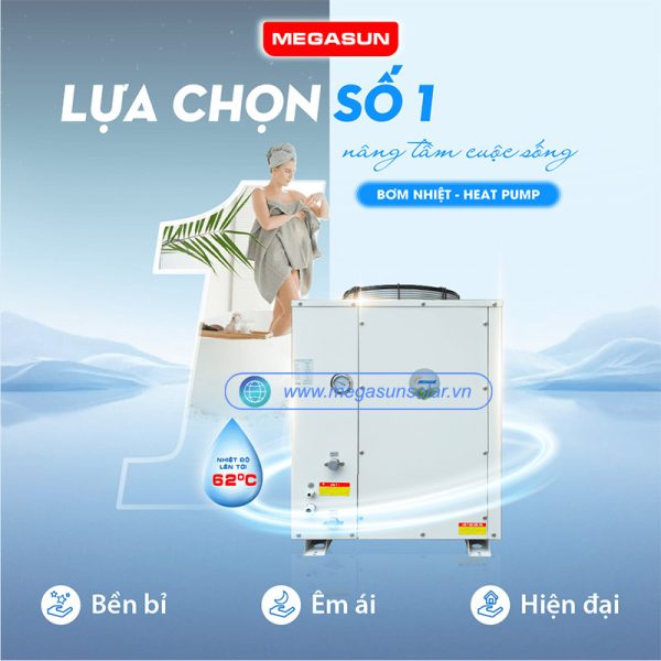 Bơm nhiệt nước nóng Megasun MGS-3HP-1500L