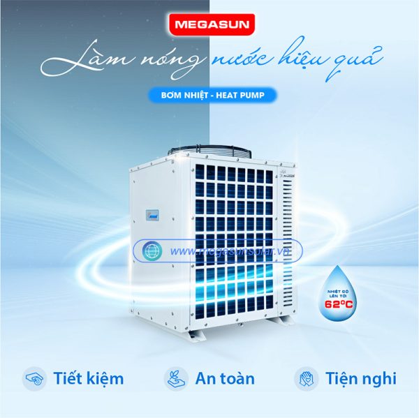 Bơm nhiệt nước nóng Megasun MGS-3HP-1500L