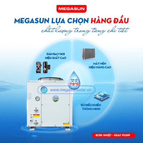 Cấu tạo hệ thống Heatpump Megasun MGS-2.5HP