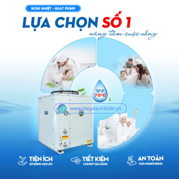 he-thong-heat-pump-Megasun-MGS-2.5HP-600L Hệ thống heat pump Megasun MGS-2.5HP-600L