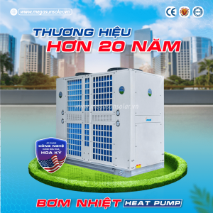 Hệ thống nước nóng trung tâm bơm nhiệt Megasun MGS-35HP