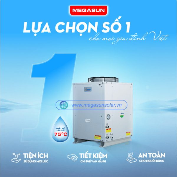 Bơm nhiệt nước nóng heatpump Megasun MGS-6HP-2000L
