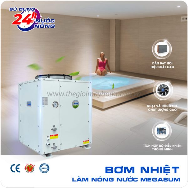 may-bom-nhiet-gia-dinh-Megasun-MGS-2HP-300L Máy bơm nhiệt gia đình Megasun MGS-2HP-300L