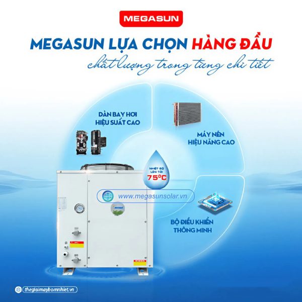 Máy bơm nhiệt Heat Pump Megasun MGS-5HP-1000L
