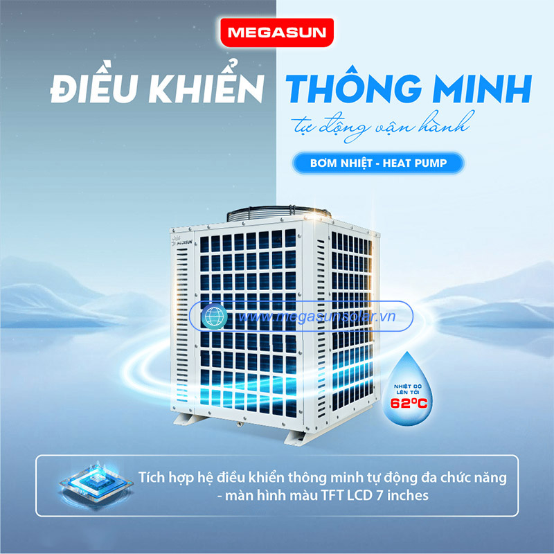 Máy nước nóng năng lượng không khí Megasun MGS-5HP-1000L