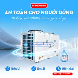 Máy nước nóng heat pump Megasun MGS-10HP-4000L công suất lớn, chất lượng vượt trội