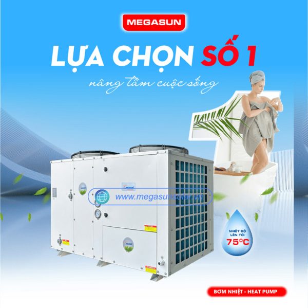 Máy nước nóng heat pump bơm nhiệt Megasun MGS-10HP-4000L