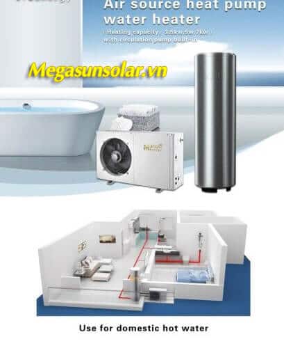 Máy nước nóng năng lượng không khí bơm nhiệt MGS-2.5HP-800L