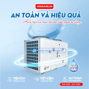 Hệ thống nước nóng trung tâm heatpump Megasun MGS-10HP-5000L