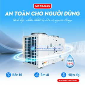Máy nước nóng trung tâm heatpump Megasun MGS-10HP-5000L