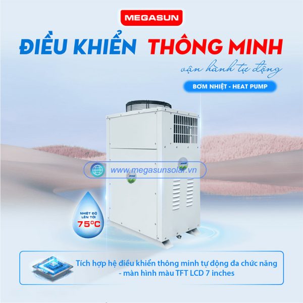 Nước nóng trung tâm gia đình Megasun MGS-1HP-250L